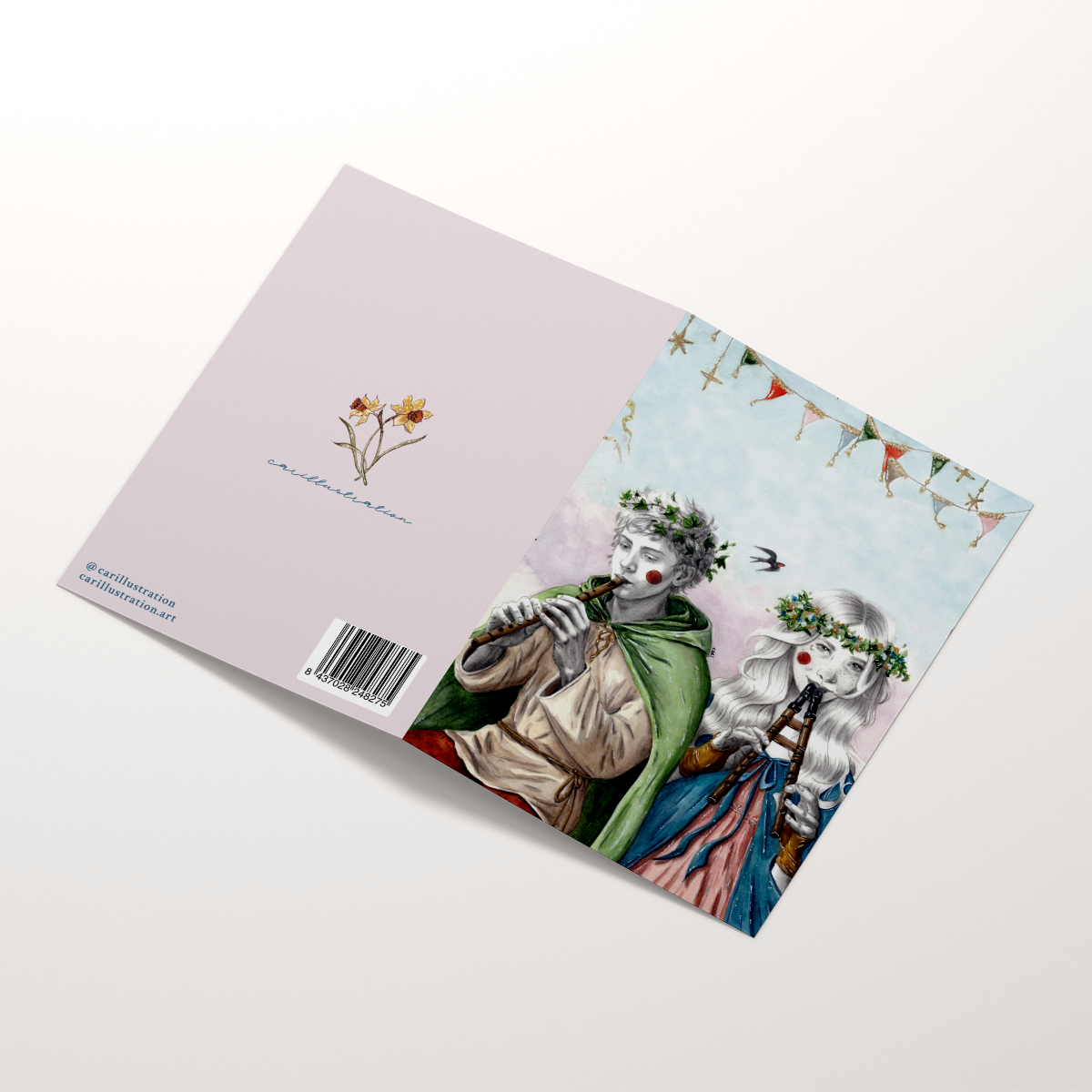 Tarjeta Driade (díptico)