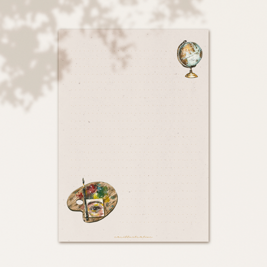 Papel de carta, modelo Art (descargable)