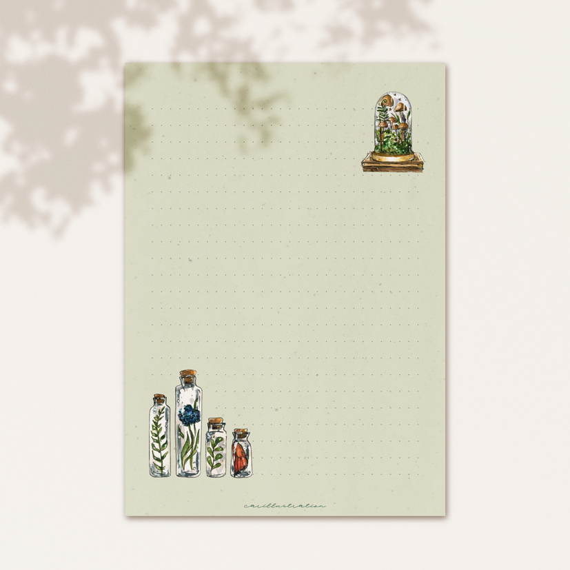 Papel de carta, modelo Botánica (descargable)