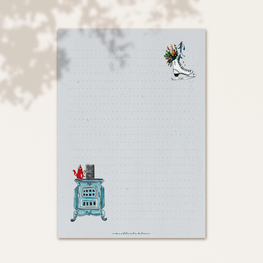 Papel de carta, modelo Nieve (descargable)