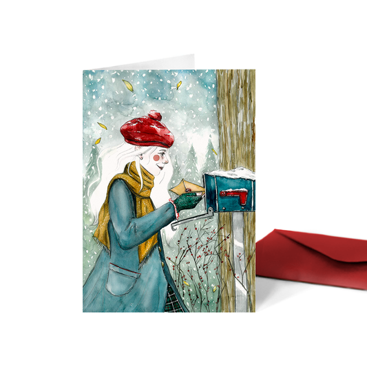 Tarjeta navideña Letter