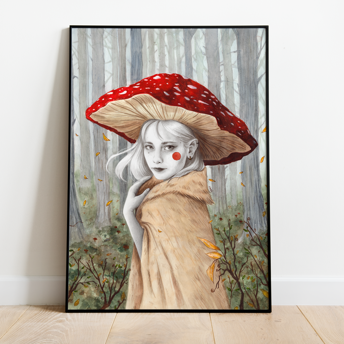 Pintura original "Amanita Muscaria"