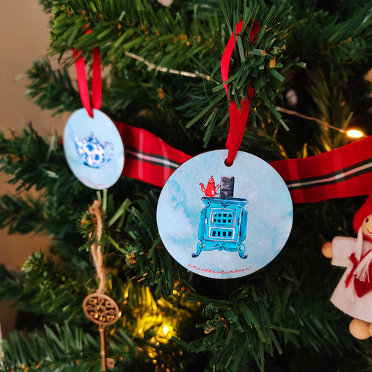 Set de 6 adornos navideños