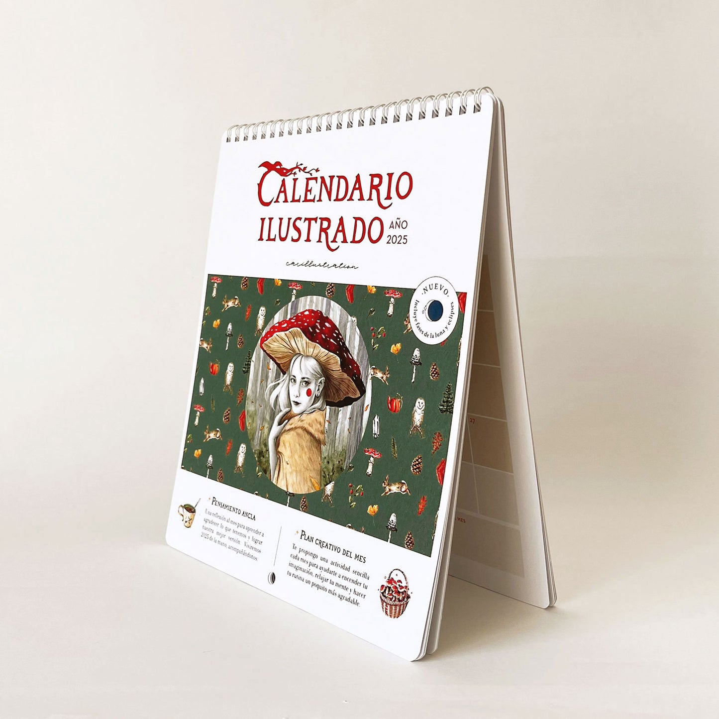 Calendario ilustrado 2025: Crecimiento Personal y Creatividad