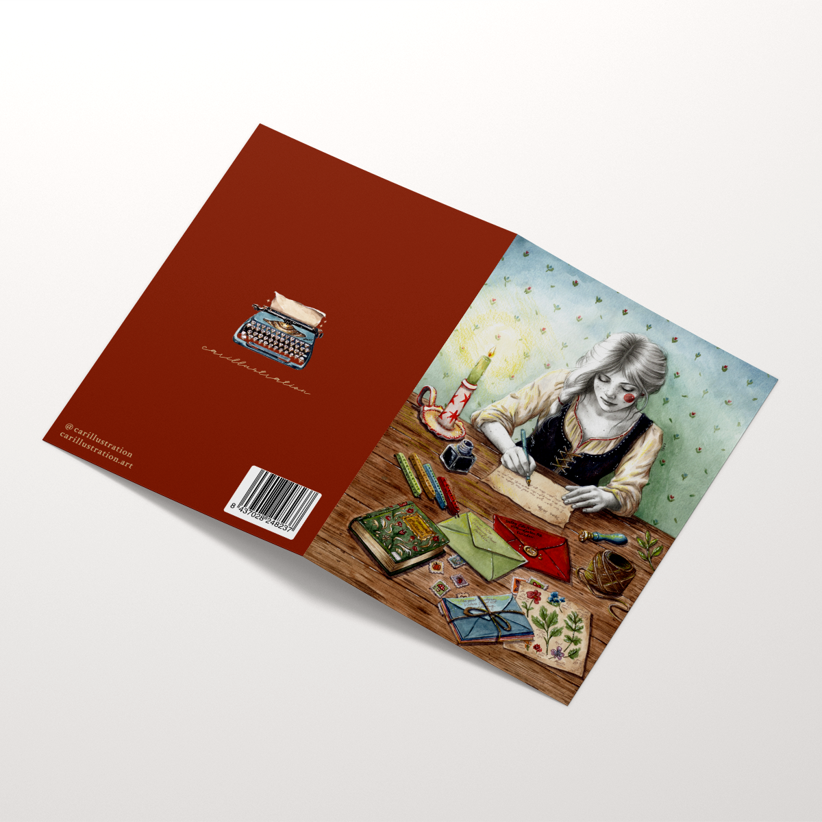 Tarjeta Amor en un sobre (díptico)