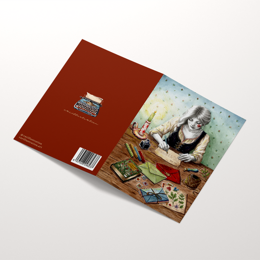 Tarjeta Amor en un sobre (díptico)