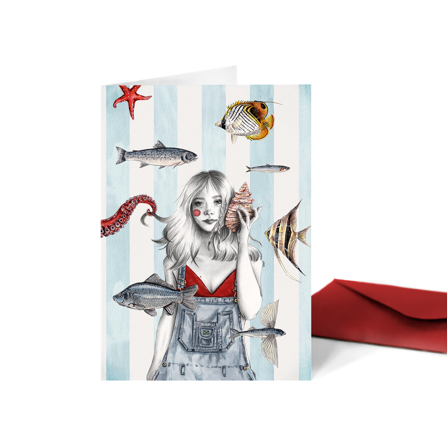 Tarjeta Frutti di Mare (díptico)