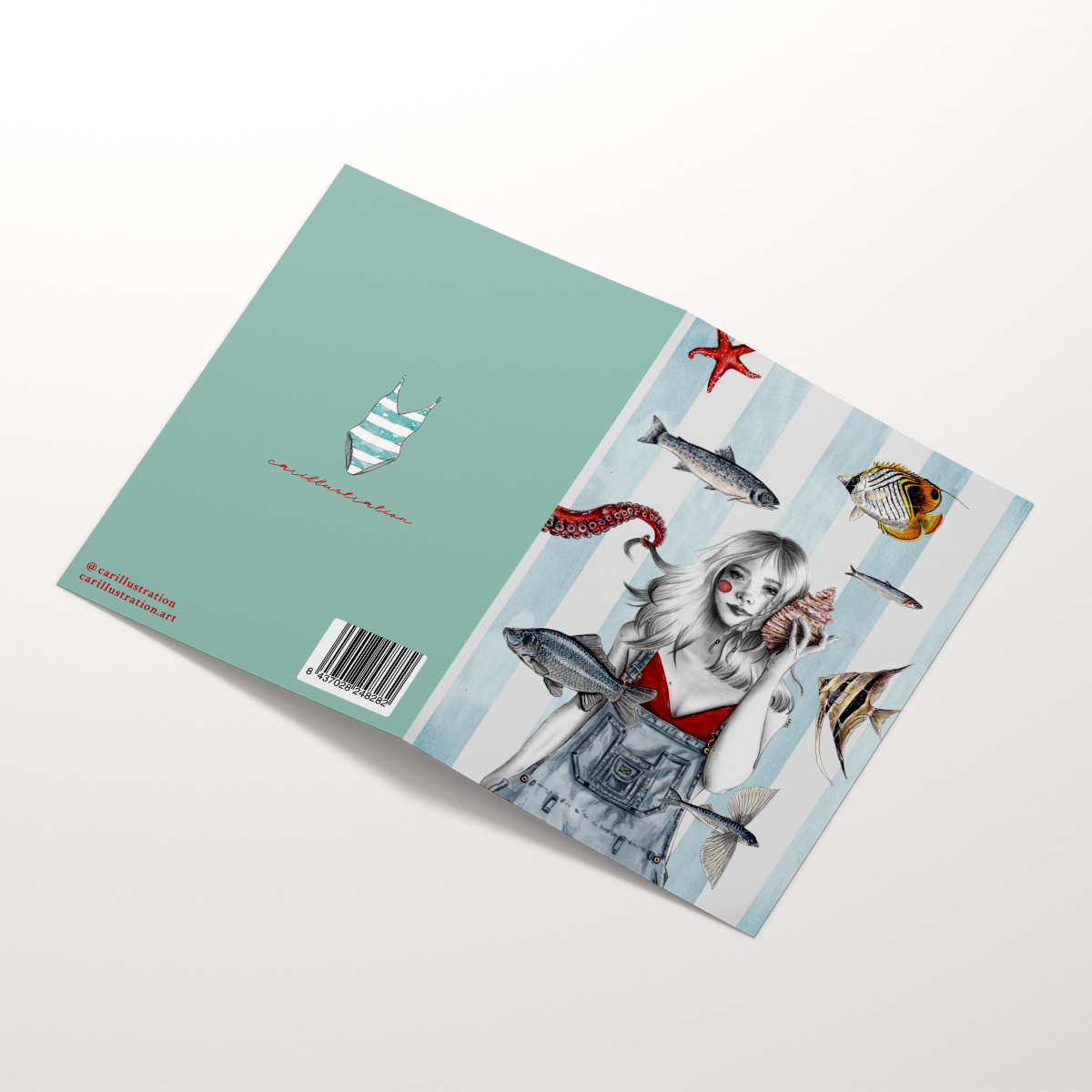 Tarjeta Frutti di Mare (díptico)