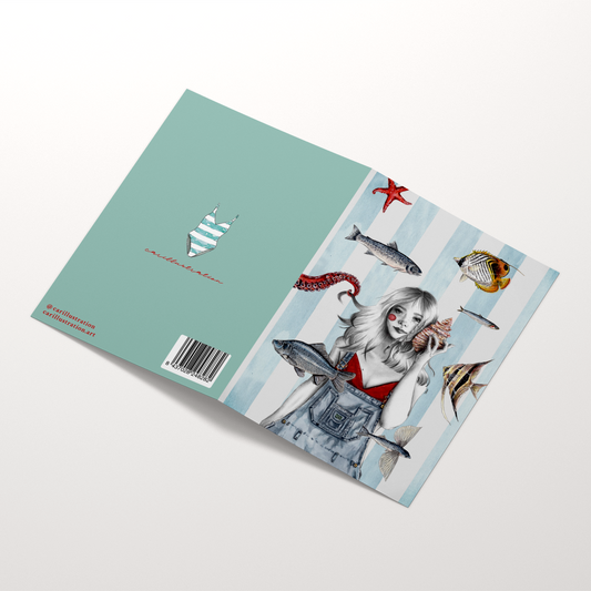 Tarjeta Frutti di Mare (díptico)