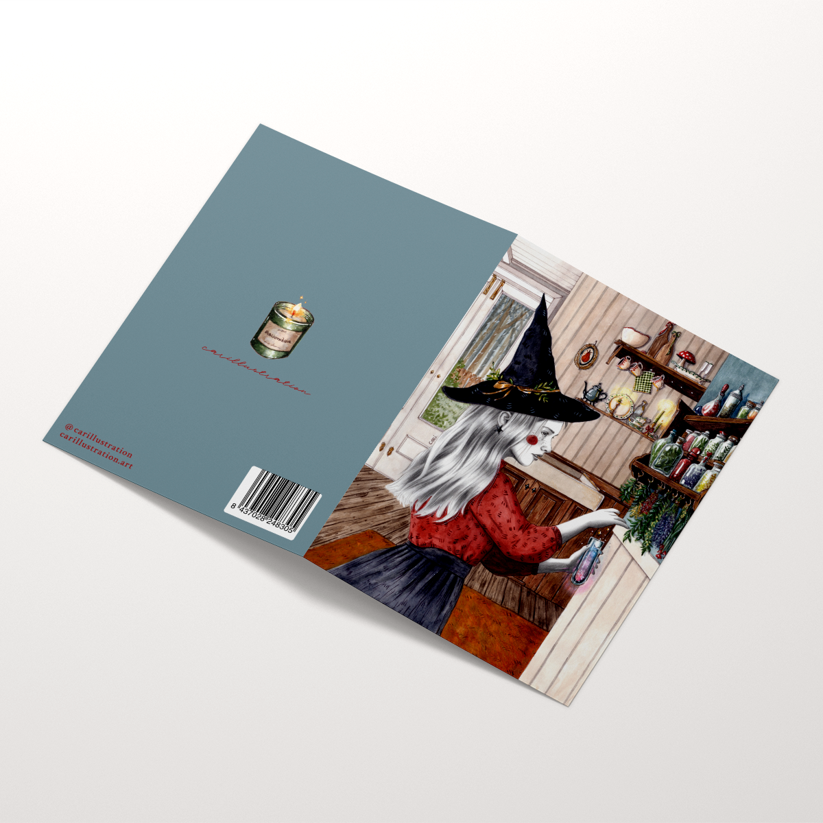 Tarjeta Apothecary (díptico)