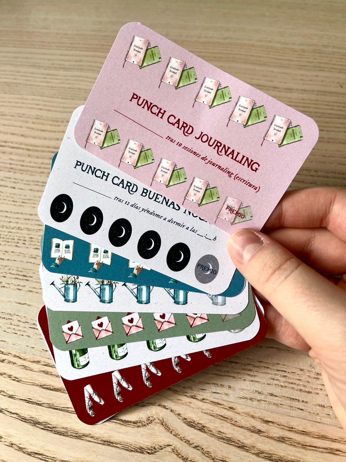 Punch cards | Tarjetas para objetivos [descargable]