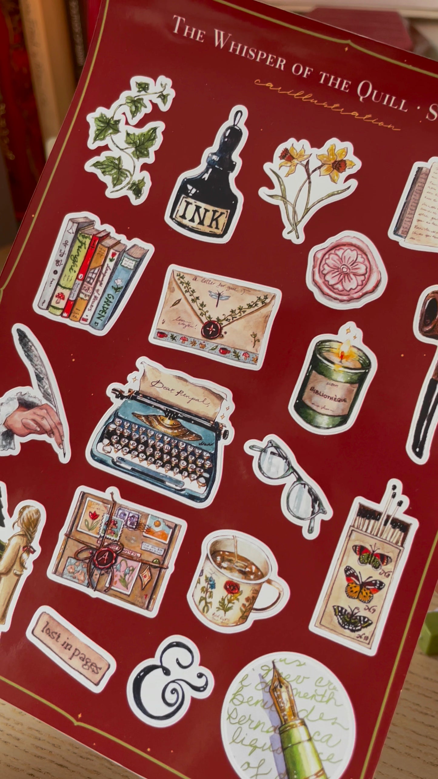 Set pegatinas The Whisper of the Quill