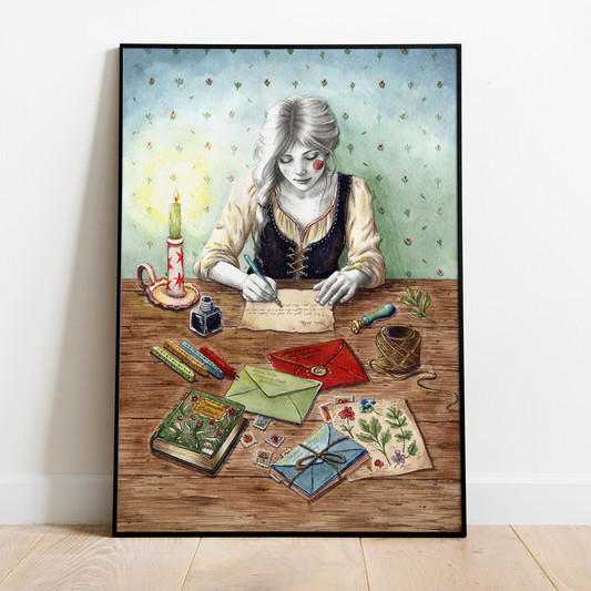 Pintura original "Amor en un sobre"