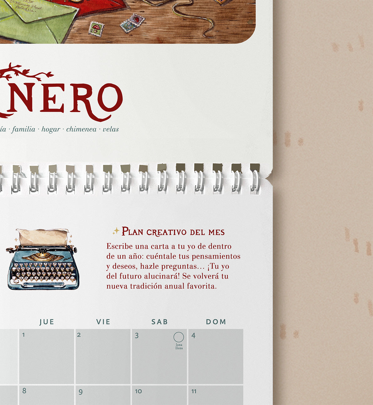 Calendario Creativo 2026: Crecimiento Personal y Creatividad