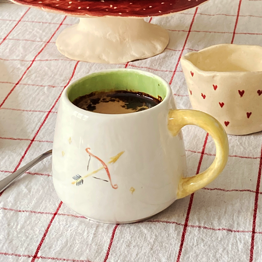 Tacita café flecha - Pieza única