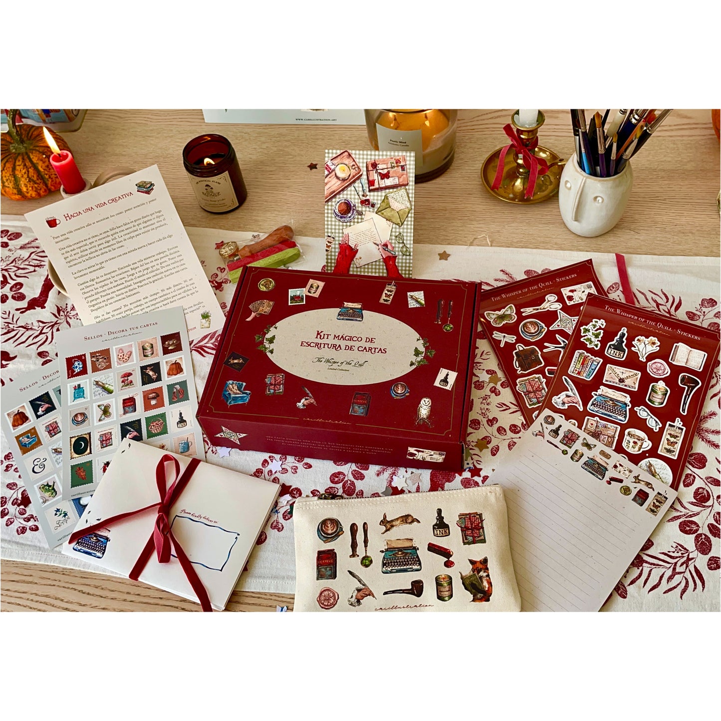 ♥ KIT MÁGICO ESCRITURA DE CARTAS ♥ (Caja multiproducto)