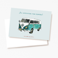 tarjeta postal papeleria carillustration summer verano viajes aventuras mar playa camper furgoneta roadtrip