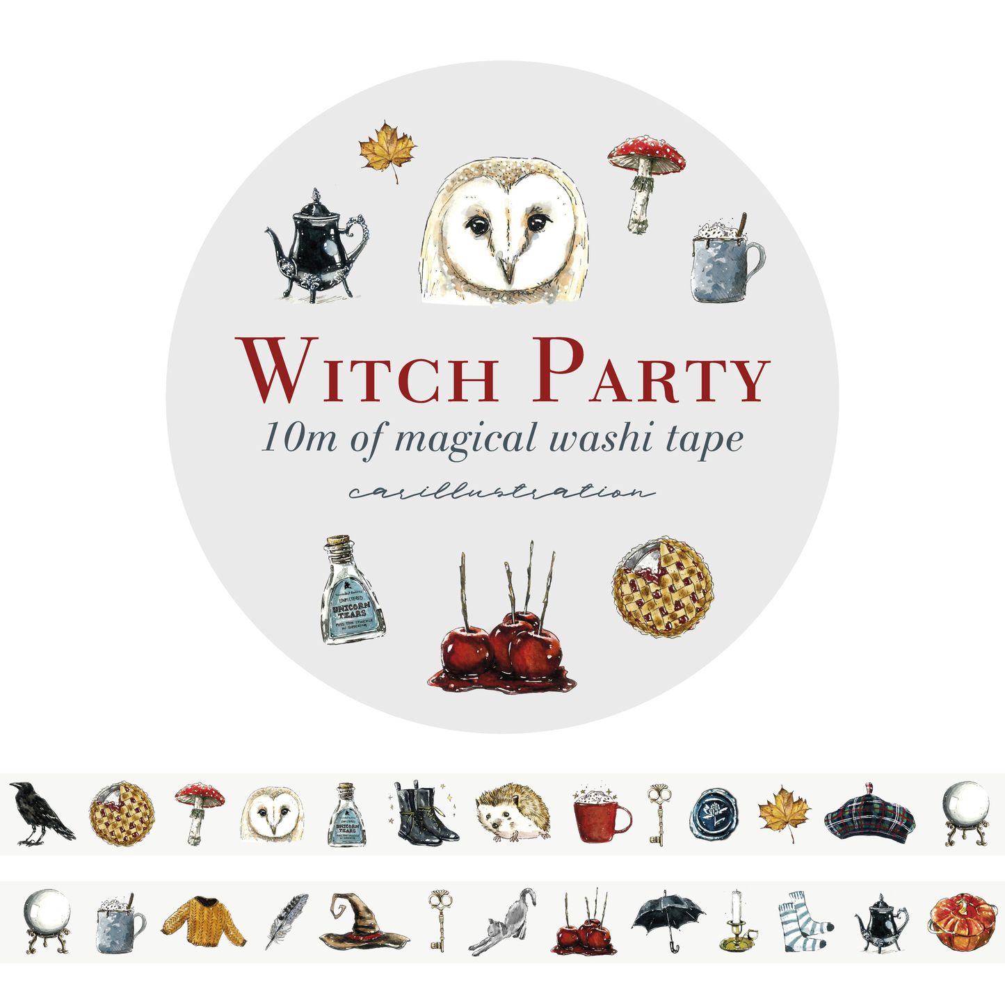 Washi tape "La fête des sorcières"