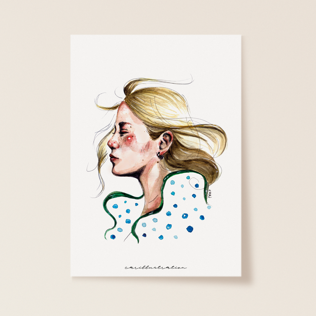 Print "Chica Viento" (A5)